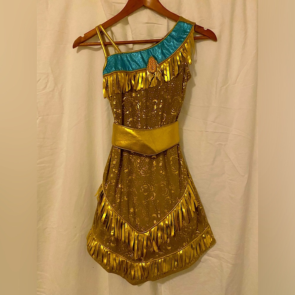 Disney Store Pocahontas Dress Up Costume and Purse size 7/&